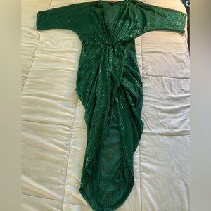 Emerald sequin dress day size med dress